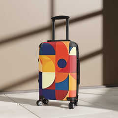 Suitcase — Retro Geometric Carry-On Luggage (Bold Mid-Century Pattern)-5