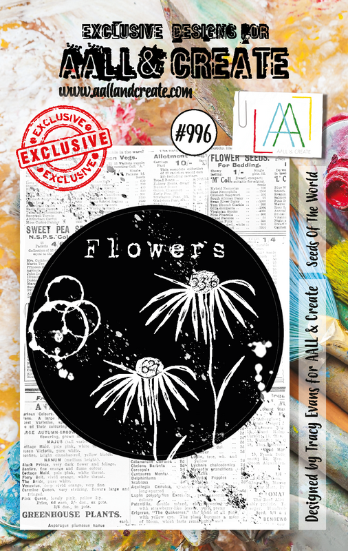 AALL and Create #996 - Planche de tampons A7 - Graines du Monde-1