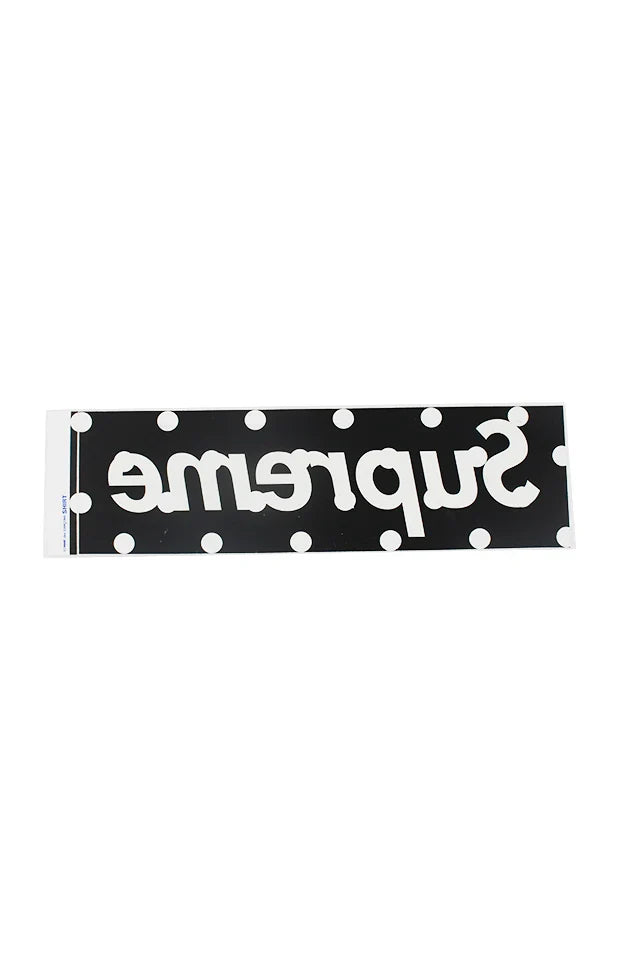 Supreme x Comme Des Garçons 'Polka Dot Box Logo' Sticker - Black-1