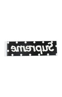 Supreme x Comme Des Garçons 'Polka Dot Box Logo' Sticker - Black-1