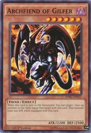 Archfiend of Gilfer (DPBC-EN011) - Duelist Pack: Battle City 1st Edition