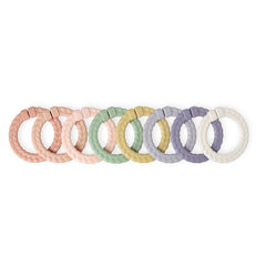 Itzy Ritzy Canada - Bitzy Bespoke Itzy Rings™ Linking Ring Set: Rainbow - Ages 0+-8