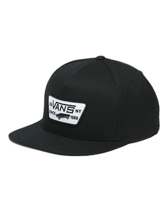 Vans 'Full Patch' Snapback Cap - Black/White-1