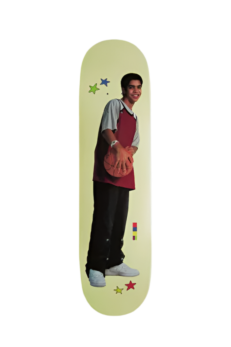 Color Bars x Degrassi 'Baller' Skate Deck - Yellow-1