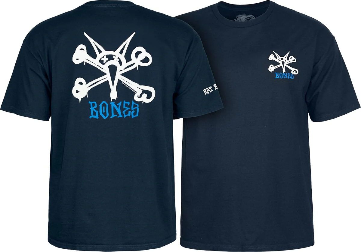 Powell Peralta 'Vato Rat' Tee - Navy-1