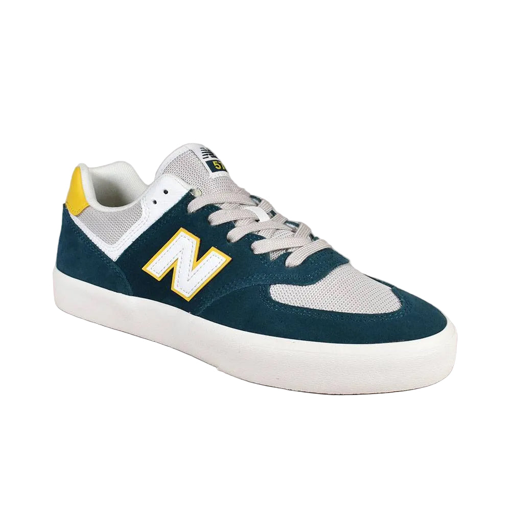 New Balance Numeric '574 Vulc' Shoes - Blue/Yellow-1