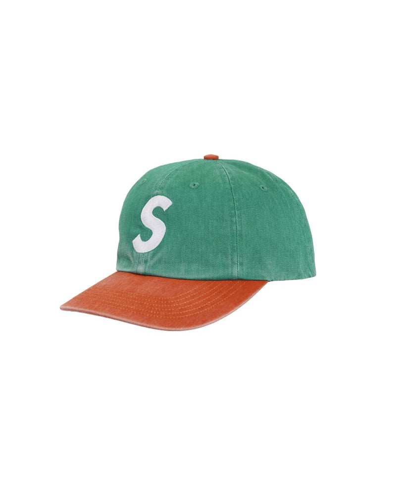 Supreme 'Pigment Coated 2-Tone S Logo' 6-Panel Cap - Green-1