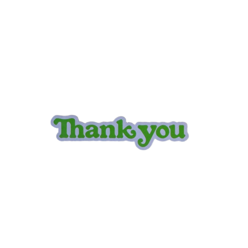Thank You 'OG Logo' Sticker - Neon Green-1