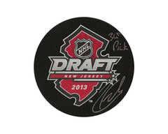 Palet de hockey Zach Fucale autographié de la draft 2013 de la LNH, avec l'inscription « 36e choix »-1