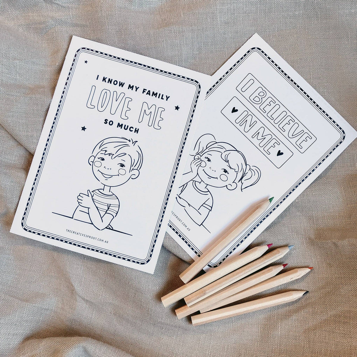 The Creative Sprout - Affirmation Colouring Pages – Mindfulness Activity - Ages 4+-4