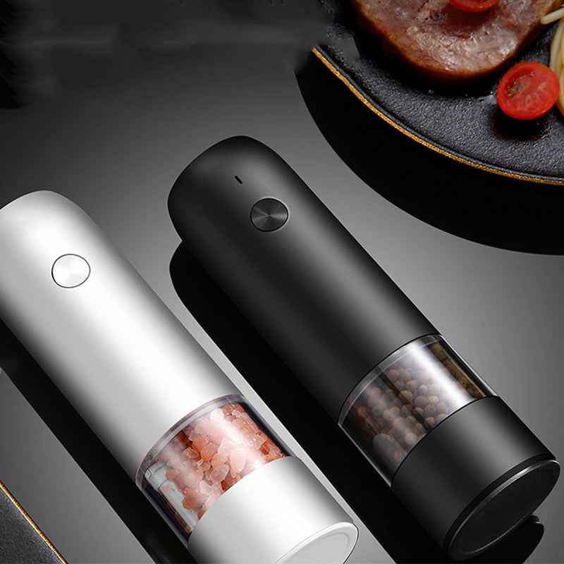Electric Pepper Grinder – USB Rechargeable Ceramic Spice Mill with 6-Level Coarseness-1