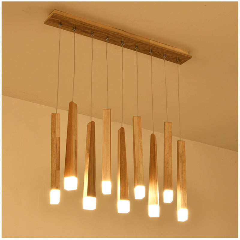 Nordic Wood Matchstick Pendant Light-2
