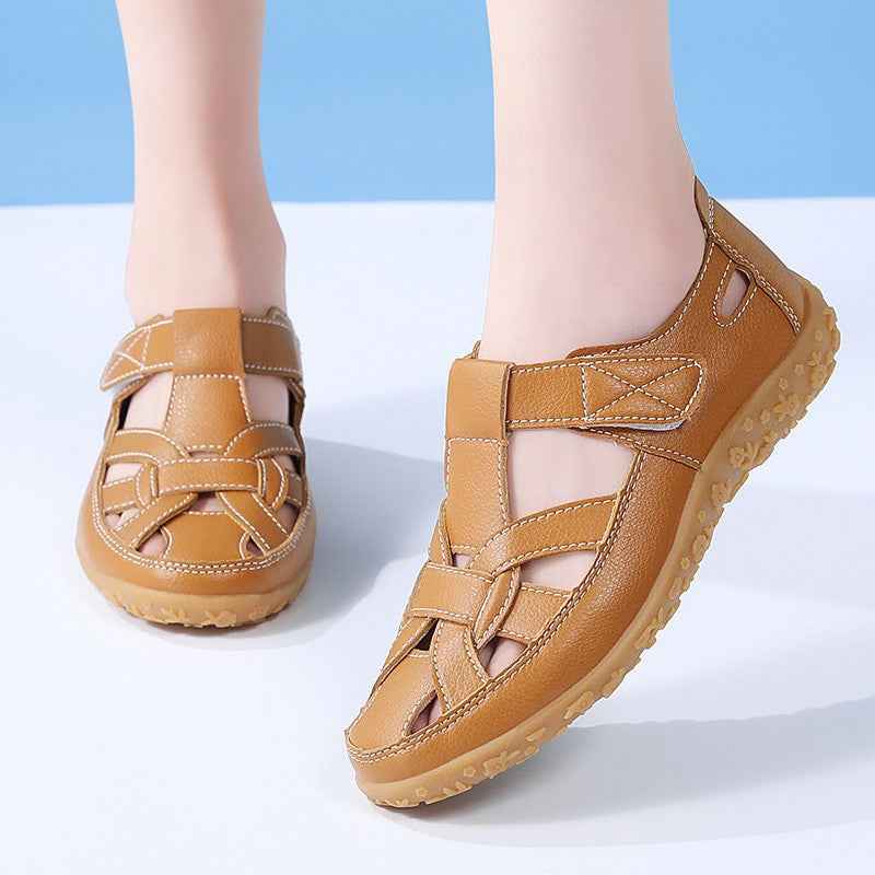 Beach Hollowed Fashion Flat Sandals-4