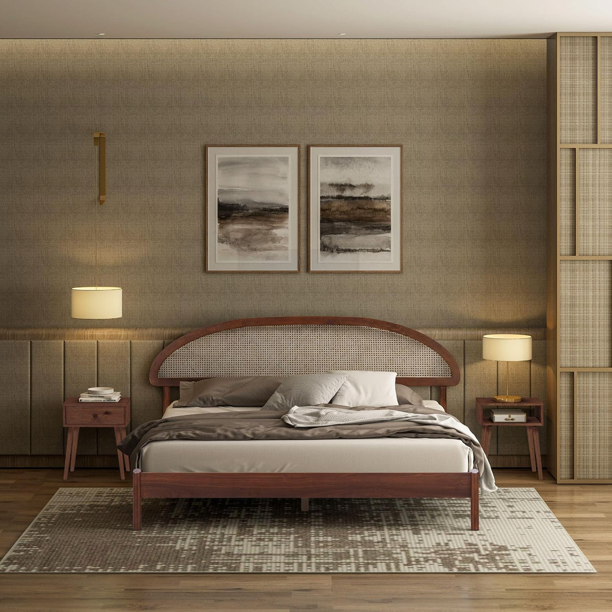 Estructura de cama de madera Gem-18