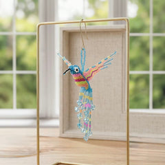Blue Beaded Humming Bird-5