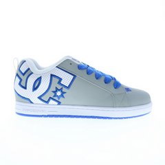 DC Shoes 'Court Graffik' Shoes - Grey/Blue/White-1