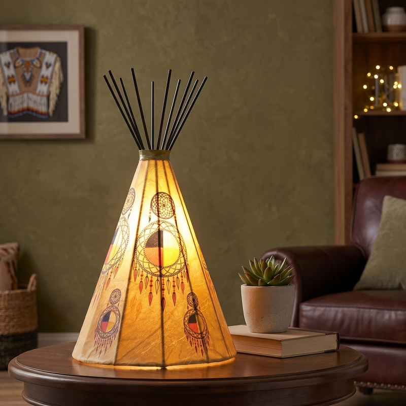 Dreamcatcher Teepee Lamp-1