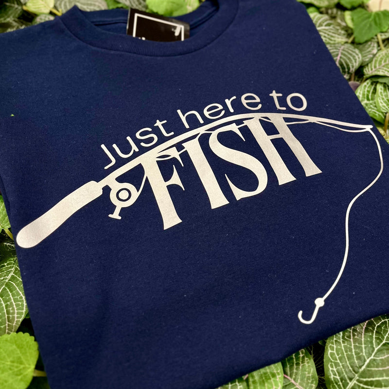 Just Here To Fish Long Sleeve Shirt-3