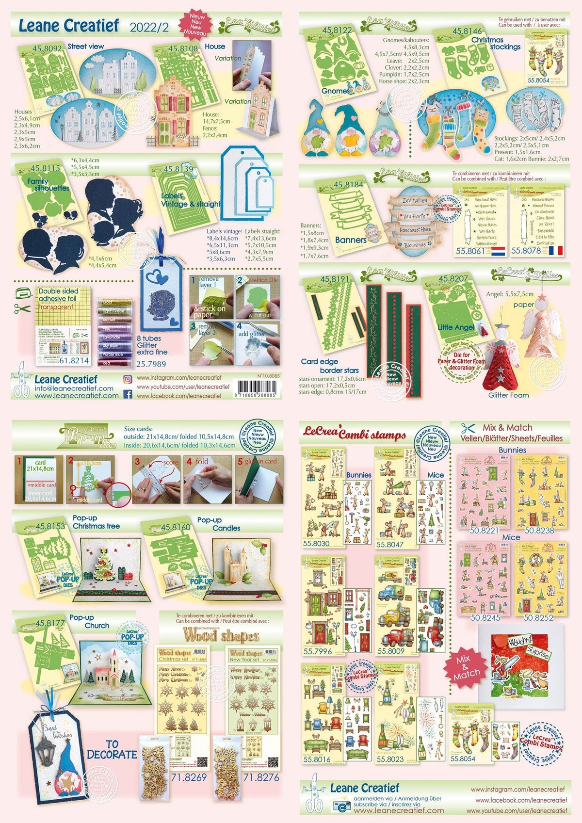 Leane Creatief A5 Leaflet With Overview New Collection 2022-2-2