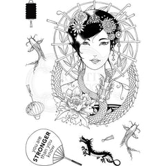 Oriental Princess A5 Clear Stamp Set-5