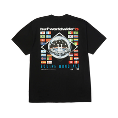 HUF 'Equipe Mondiale' Tee - Black-2