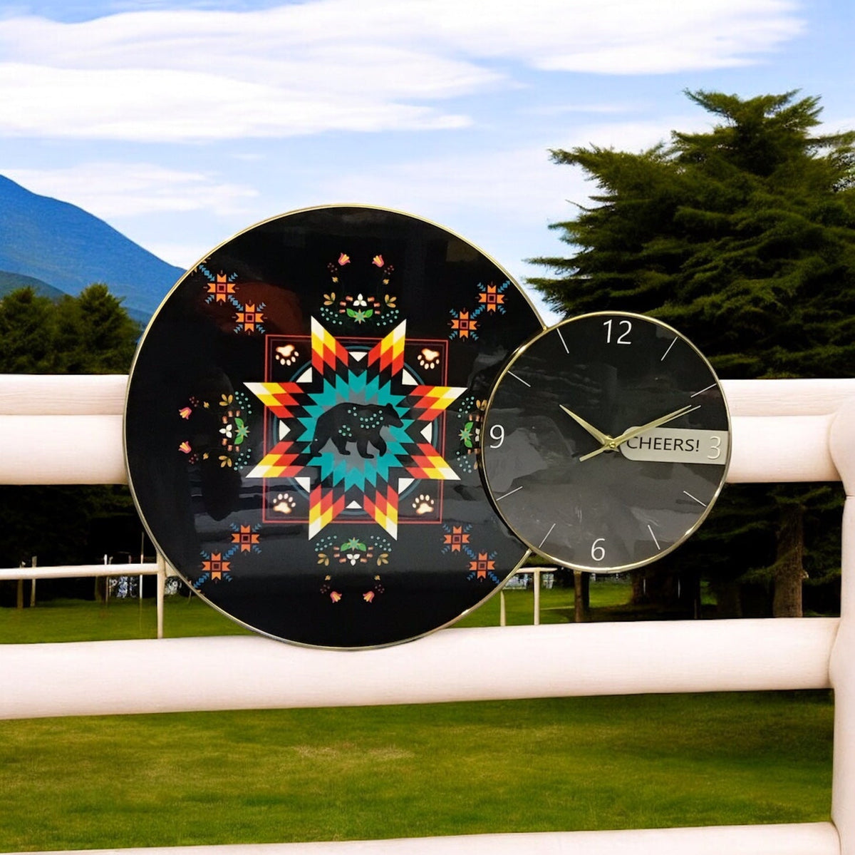 Bear Native Wall Clock-5