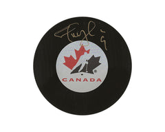 Palet de hockey dédicacé Shayne Corson Équipe Canada Modèle autographié-1