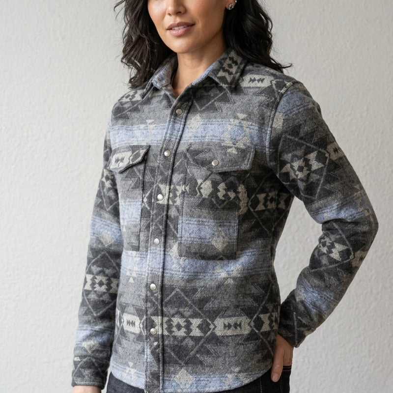 Grey and Blue Grand Canyon Jacket (unisex)-3