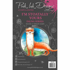 Pink Ink Designs Stoatally Yours 6 in x 8 in Clear Stamp Set-1
