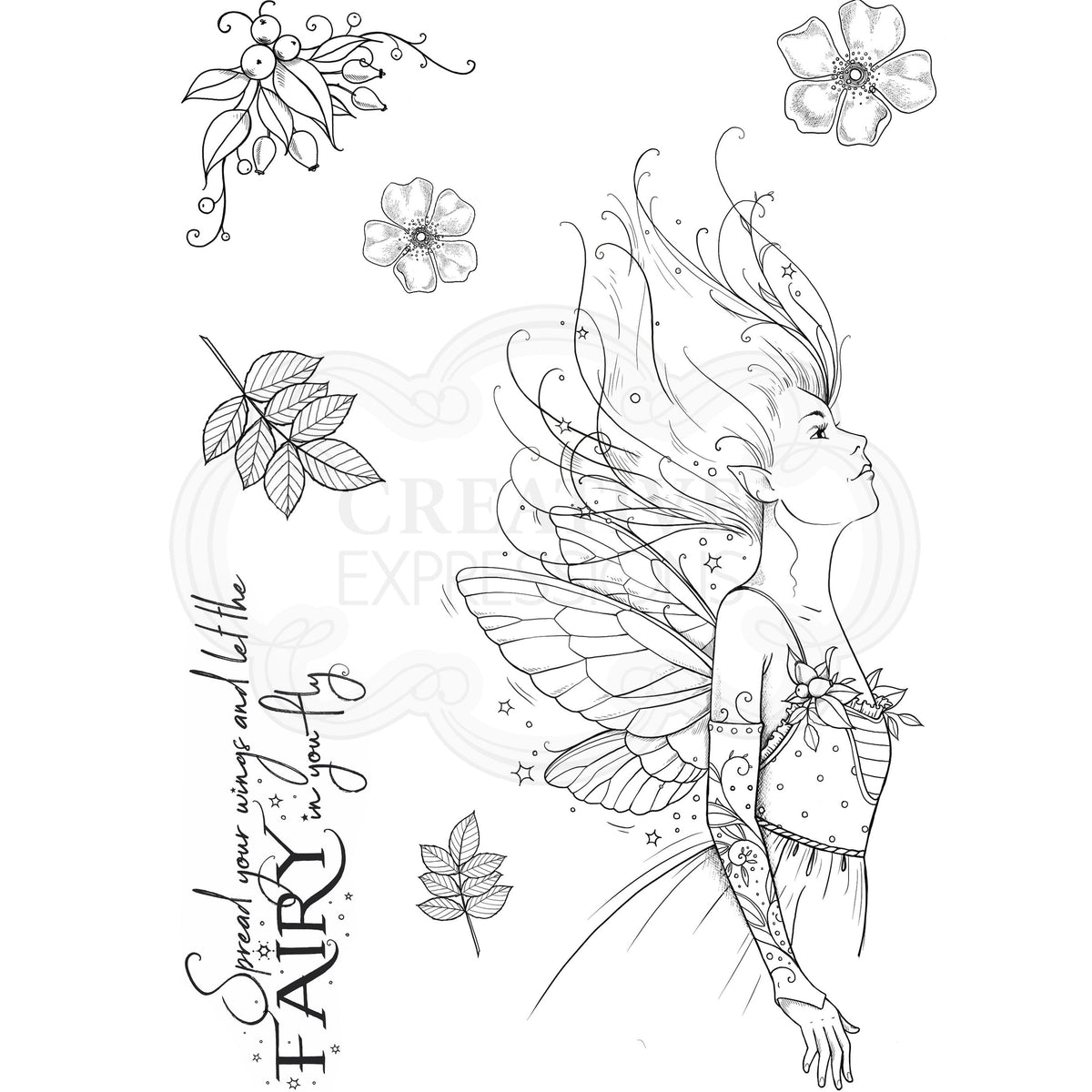 Rosehip A5 Clear Stamp Set-5