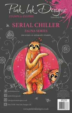 Pink Ink Designs Serial Chiller 6 in x 8 in Clear Stamp Set-1