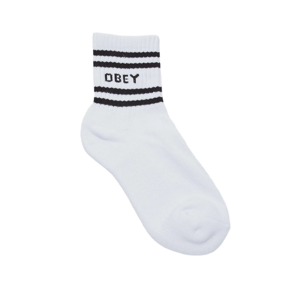 Obey 'Coop' Socks - White/Black (Women's)-1
