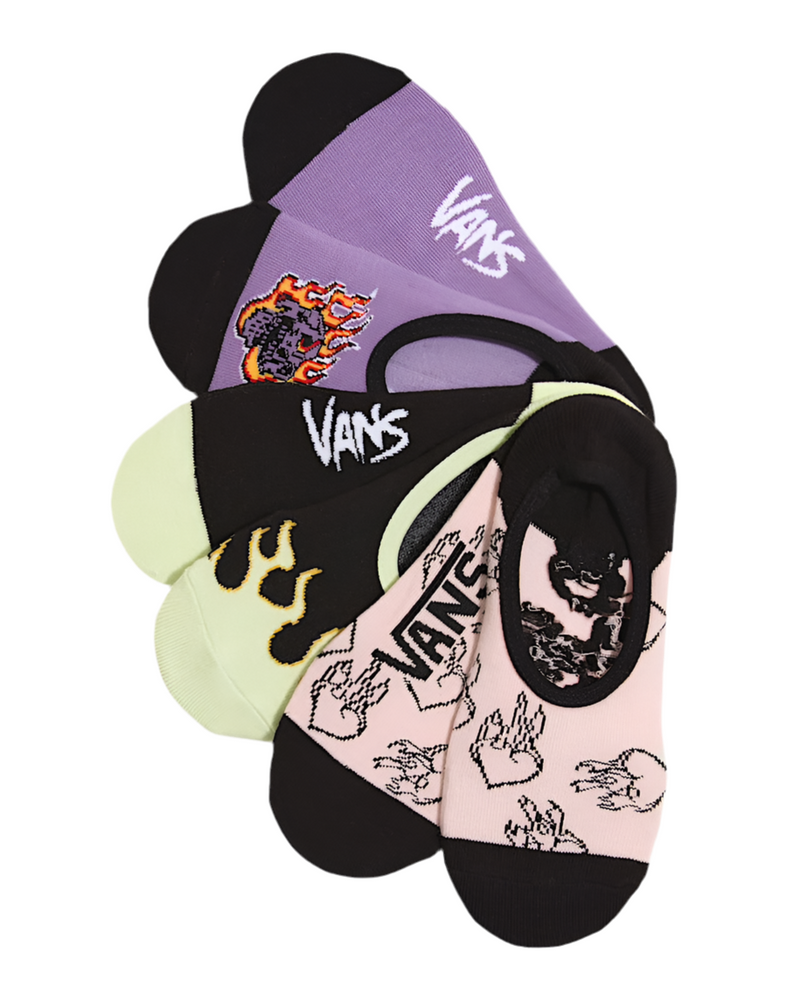 Vans 'No Show' Socks - Multi (3Pack) (Women’s)-1