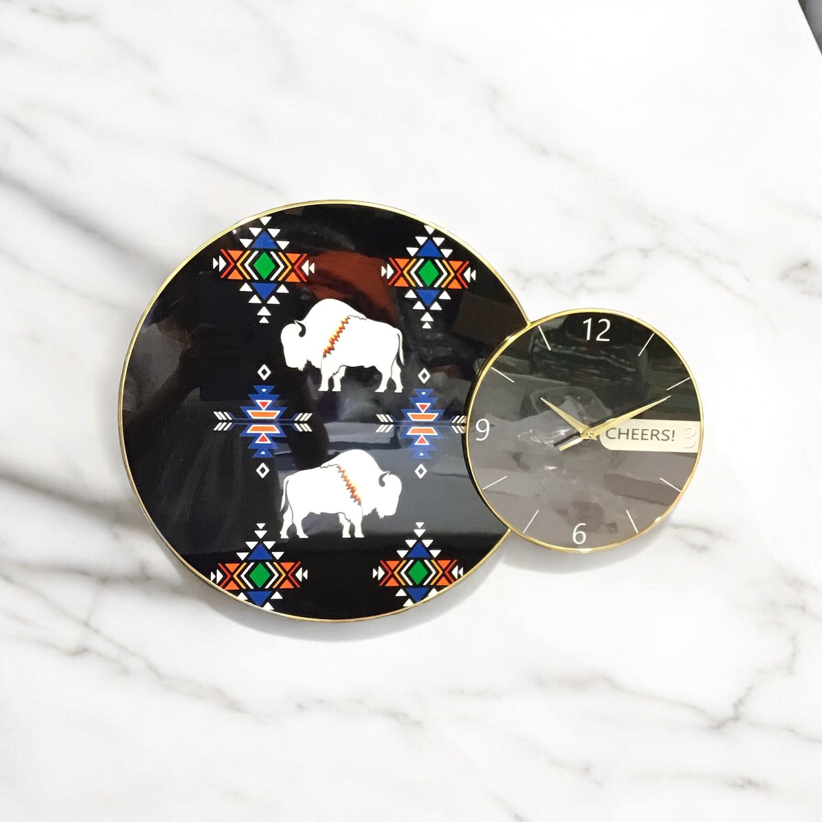Buffalo Native Wall Clock-4