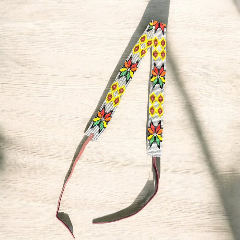 Beaded Silver Hatband-1