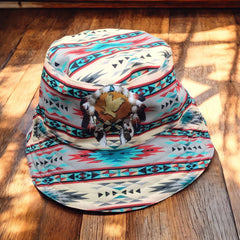 White Eagle Native Style Bucket Hat-1