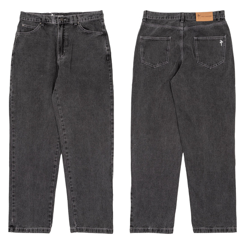 Red Dragon 'Franklin' Baggy Jeans - Grey-1