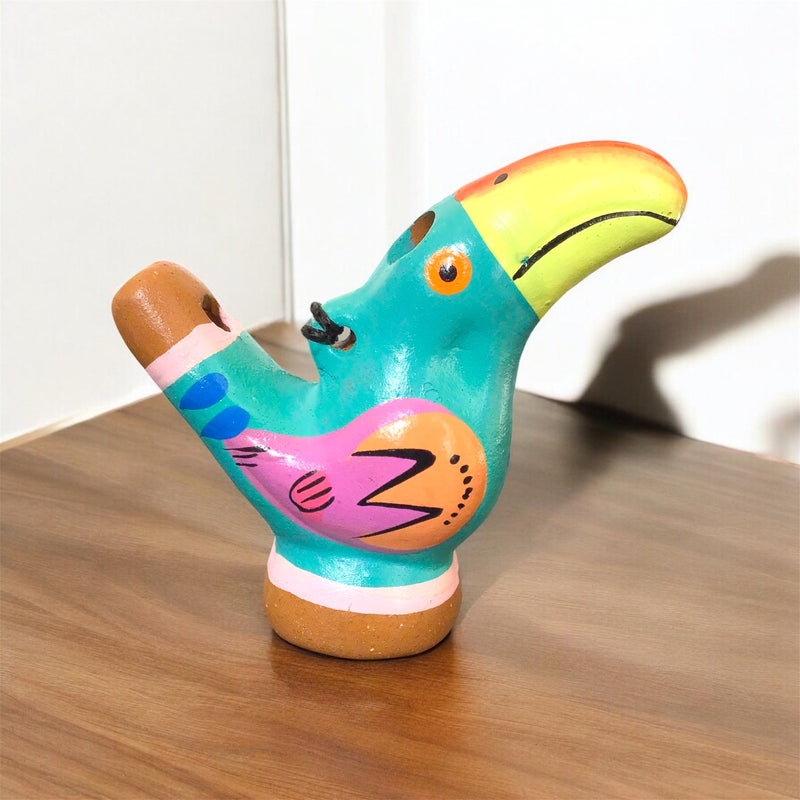 Painted Toucan Bird Water Whistle-4