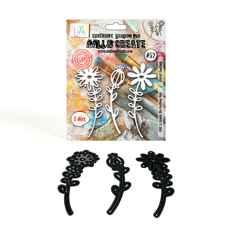 AALL and Create - Die-Cutting Die Set - Floral Fantasy-1