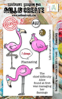 AALL and Create - Set de sellos transparentes A7 - Flamazing-1
