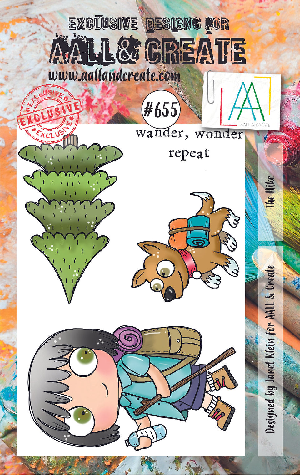 AALL and Create - A7 Clear Stamp Set - The Hike-1