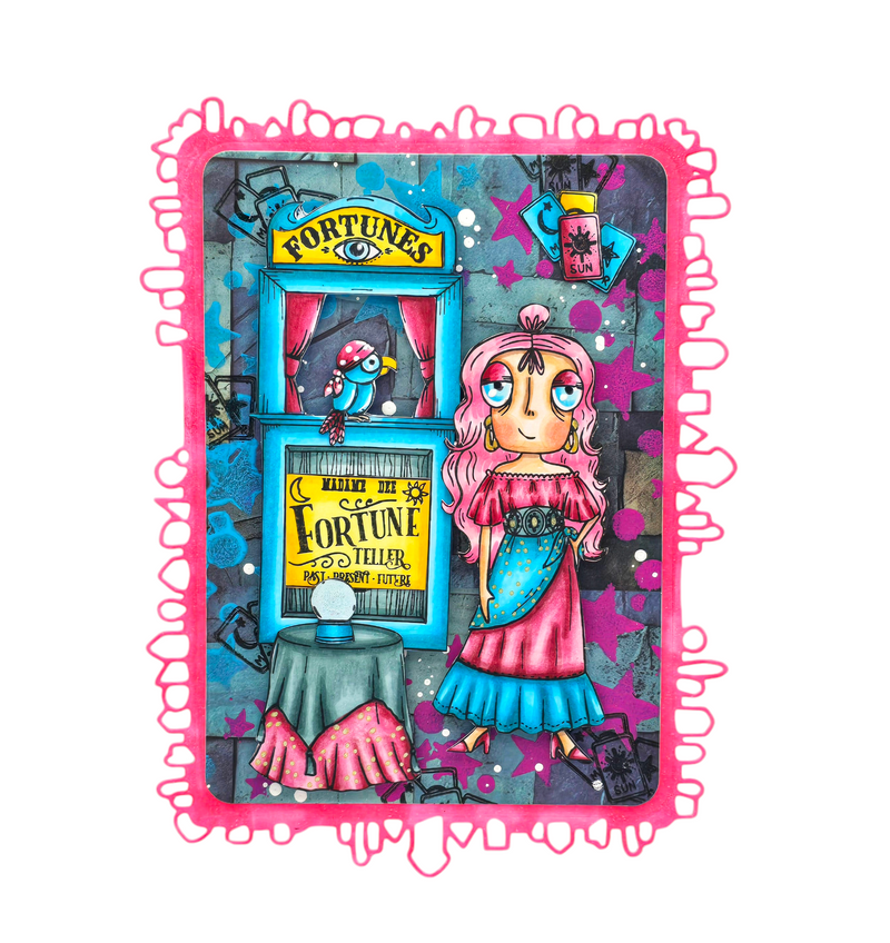 AALL and Create - A6 Stamp Set - Fortuneteller Dee-4