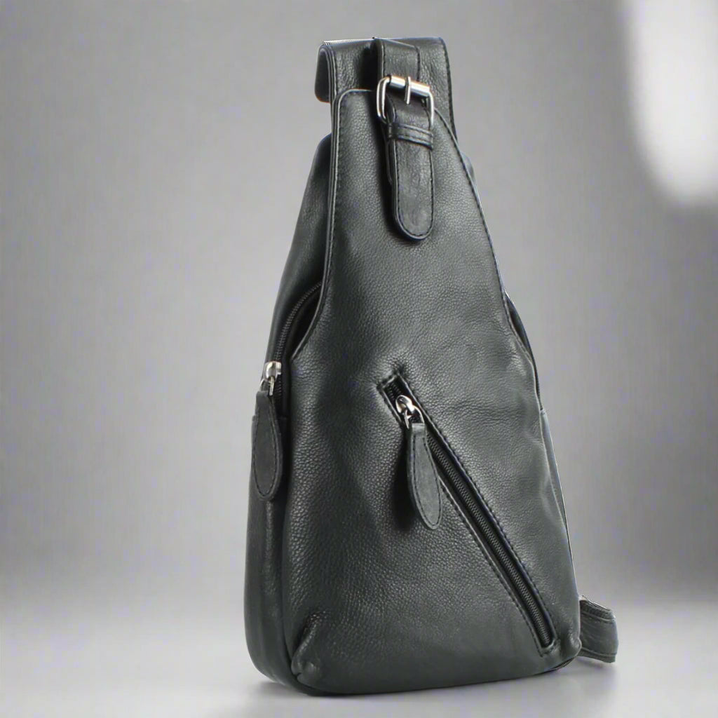 Premium Handcrafted Leather Sling Bag | Backpack | Crossbody Messenger Bag-5