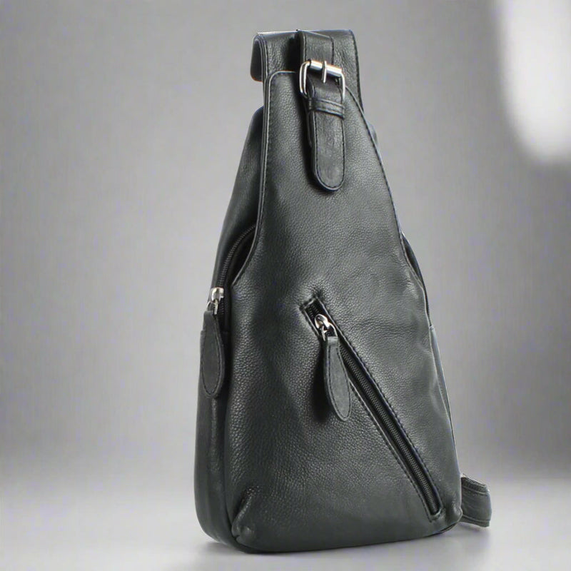 Premium Handcrafted Leather Sling Bag | Backpack | Crossbody Messenger Bag-5