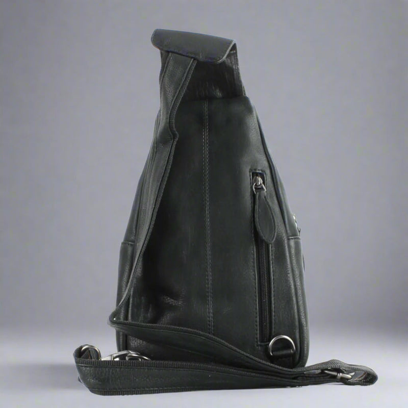 Premium Handcrafted Leather Sling Bag | Backpack | Crossbody Messenger Bag-6