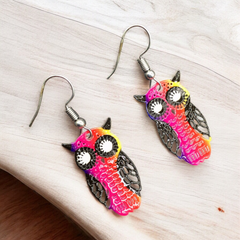 Owl Hollow Out Earrings-5