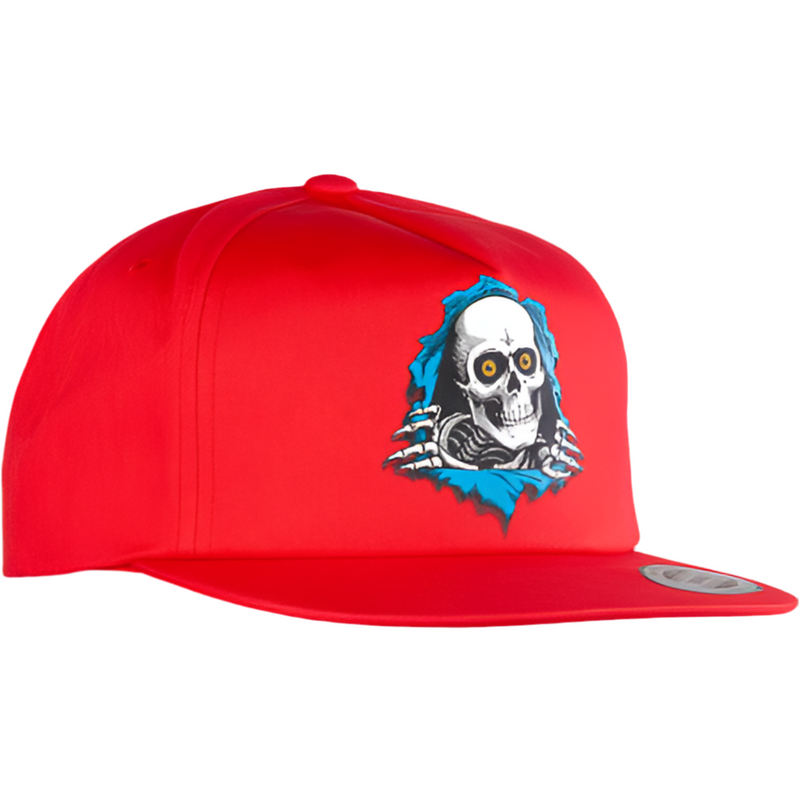 Powell Peralta 'Ripper' Snapback Cap - Red-1
