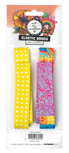 ABM Elastic Journal Bands For The Perfect Size Journal Art By Marlene 2 Pieces-4