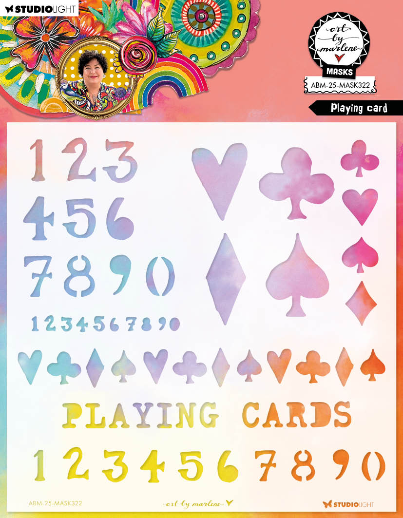 ABM Mask Playing Card Art By Marlene 1 PC-1