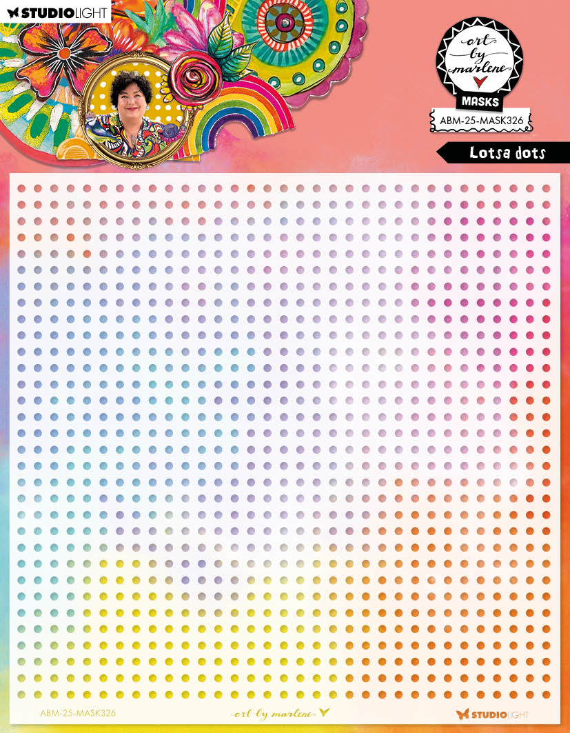 ABM Mask Lotsa Dots Art By Marlene 1 PC-1
